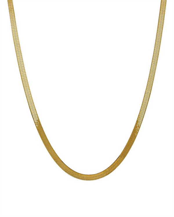 Yellow 18 Karat Herringbone Gold Chain