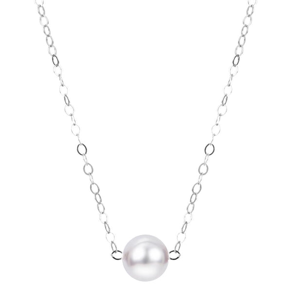 White 14 Karat Gold Cultured Pearl Add-A-Pearl Necklace