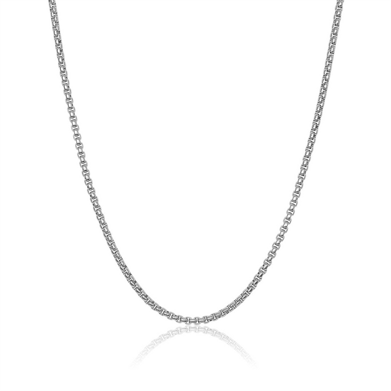 Stainless Steel 2.5 MM Round Box Chain - 22 Inch – Murphy Pitard Jewelers