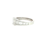 14K White Gold 2.98 Carats Lab Grown Diamond Engagement Ring