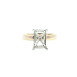 MPJ Exclusive CollectionTwo-Toned 14K Gold 10x7mm Radiant Cut Solitaire Ring Mounting