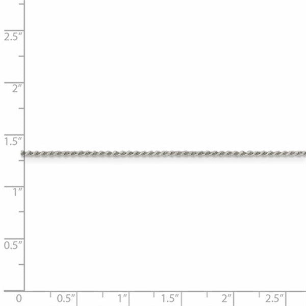 White Sterling Silver Rope Chain