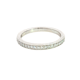 Elegant Diamond Bands 14K White Gold 0.20 Carats Diamond Anniversary Band