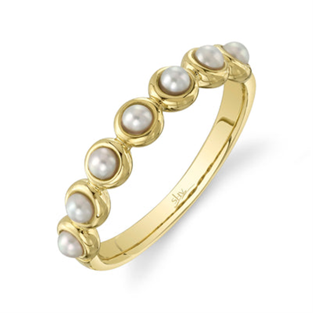 Elegant Pearl Rings Classic & Timeless Designs - 14K Gold Yellow ...