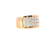 Elegant & Trendy 18K Rosé Gold 2.31 Carats 11mm Diamond Fashion Band