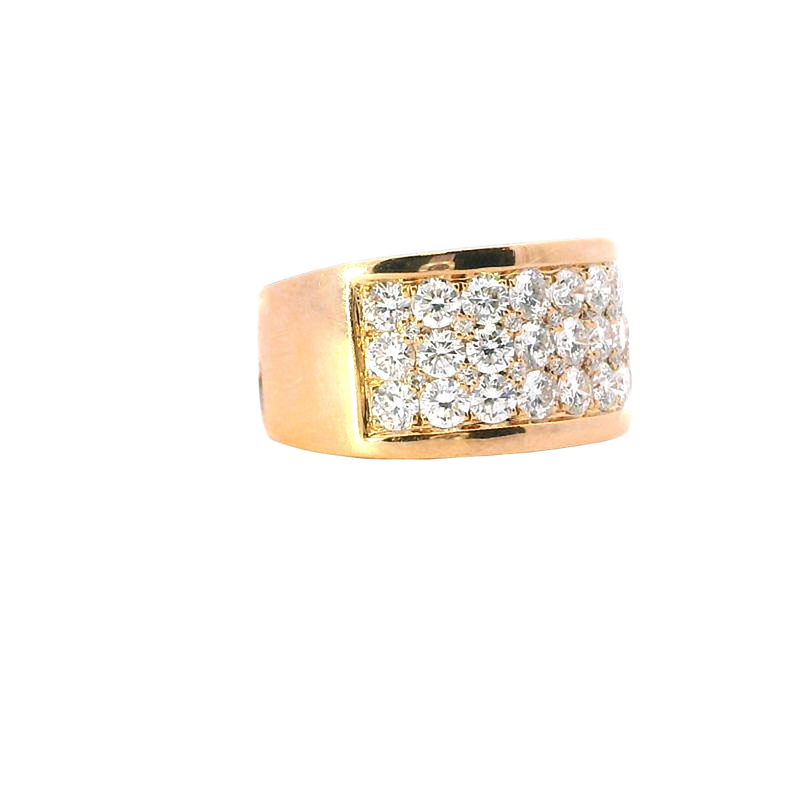 Elegant & Trendy 18K Rosé Gold 2.31 Carats 11mm Diamond Fashion Band