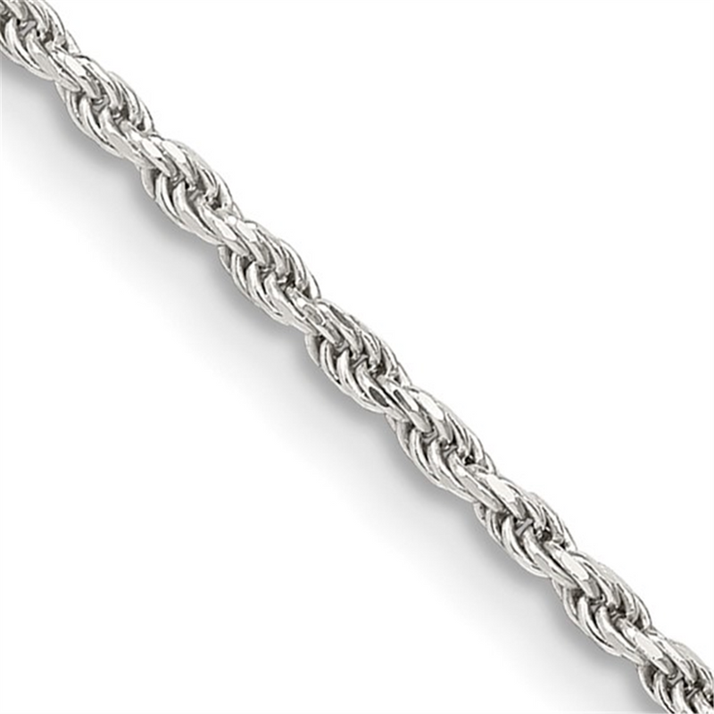 Sterling Silver Rope Chain, 24 Inch