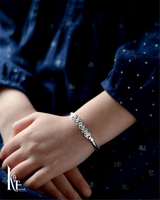 Sophisticated & Timeless Diamond Bracelets 14K Gold White Round Diamond Add-A-Link Tennis Bracelet - 0.6 CTW, Size 8 Inch