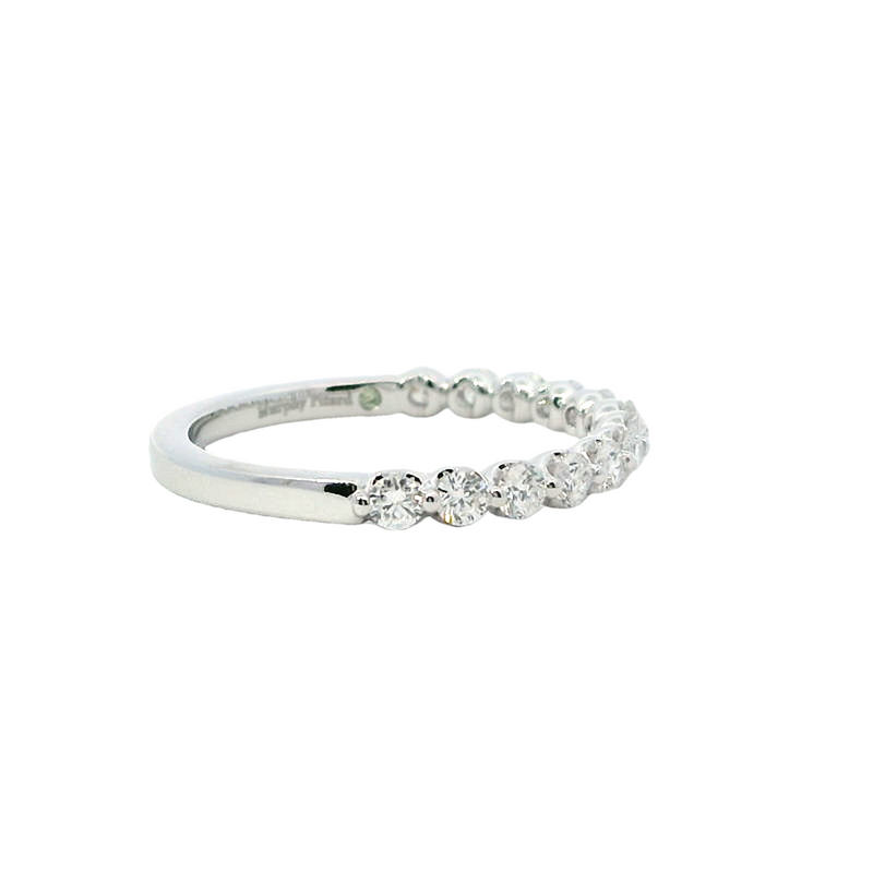 MPJ Exclusive Elegant Diamond Bands 14K Gold White 0.53 Carats Diamond Anniversary Band