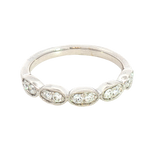 Elegant Diamond Bands 14K Gold White 1/4 Carats Diamond Anniversary Band