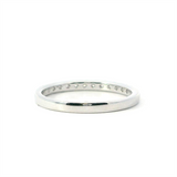 Elegant Diamond Bands 10K Gold White Stackable 1/4 Carats Diamond Anniversary Band