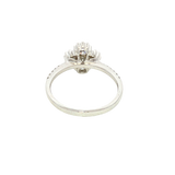 Elegant & Trendy 18K Gold White 0.58 Carats Diamonds Accented Fashion Ring