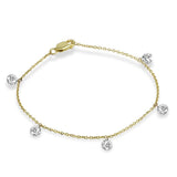 Sophisticated & Timeless Diamond Bracelets 14K Yellow Gold 2.0 Carat Lab Grown Diamond Bracelet - 7 Inch