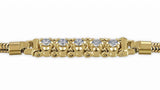 Sophisticated & Timeless Diamond Bracelets 14K Gold Yellow Round Diamond Add-A-Link Tennis Bracelet - 0.51 CTW, Size 8 Inch