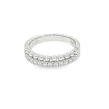 Elegant & Trendy 18K White Gold 0.35 Carats Diamond Stackable Ring