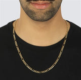 Yellow 14 Karat Gold Figaro Chain