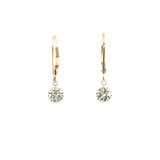 Classic & Contemporary 14K Yellow Gold 2.0 Carat Lab-Grown Diamond Dangle Earrings