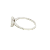 Elegant & Trendy 18K Gold White 0.58 Carats Diamonds Accented Fashion Ring