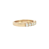 Elegant Diamond Bands 14K Yellow Gold 0.78 Carats Diamond Stackable Band
