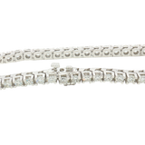 Sophisticated & Timeless Diamond Bracelets 14K White Gold 4.99 Carats Diamond Tennis Bracelet - 7 Inch