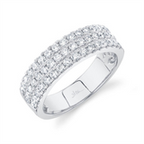 Elegant & Trendy 14K White Gold 0.91 Carats Diamond Ring