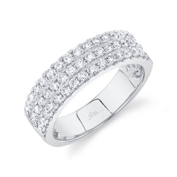 Elegant & Trendy 14K White Gold 0.91 Carats Diamond Ring