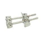 Classic & Contemporary 14K White Gold 0.11 Carats Diamond Stud Earrings