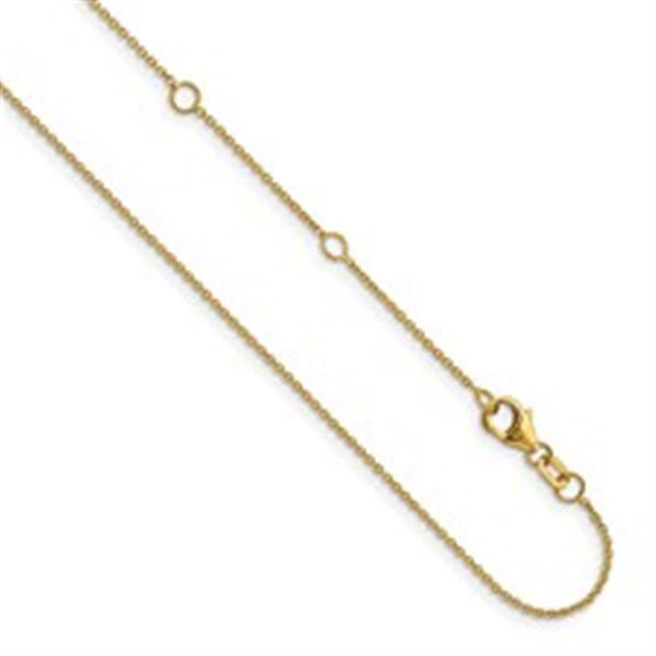 Yellow 14 Karat Gold Cable Link Chain