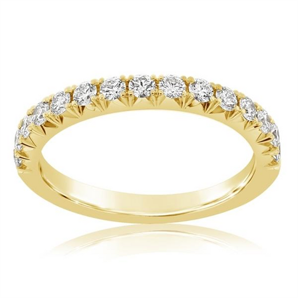 Yellow 14 Karat Gold 1/2 Carats Diamond Anniversary Band