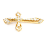 Elegant Diamond Necklaces & Pendants 18K Yellow Gold 0.70 Carats Diamond Medium Cross Pendant