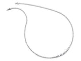 Elegant Diamond Necklaces 18K White Gold 4.40 Carats Diamond Riviera Tennis Necklace - 18 Inch
