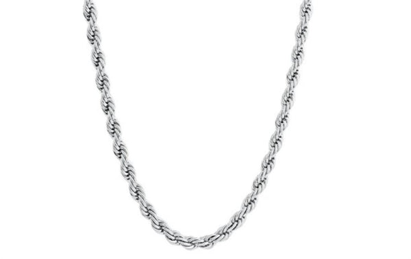 Stainless Steel 5 MM Rope Chain Necklace