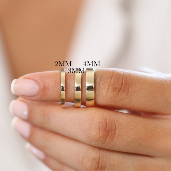 Yellow 10K Gold Comfort Fit Band