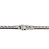 Sophisticated & Timeless Diamond Bracelets 14K Gold White Round Diamond Tennis Bracelet - 0.12 CTW, Size 7.5 Inch