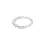 Elegant Diamond Bands 14K White Gold Anniversary 0.75 Carats Diamond Band
