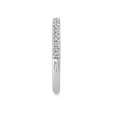Elegant Diamond Bands 14K White Gold Stackable 0.18 Carats Diamond Stackable Band