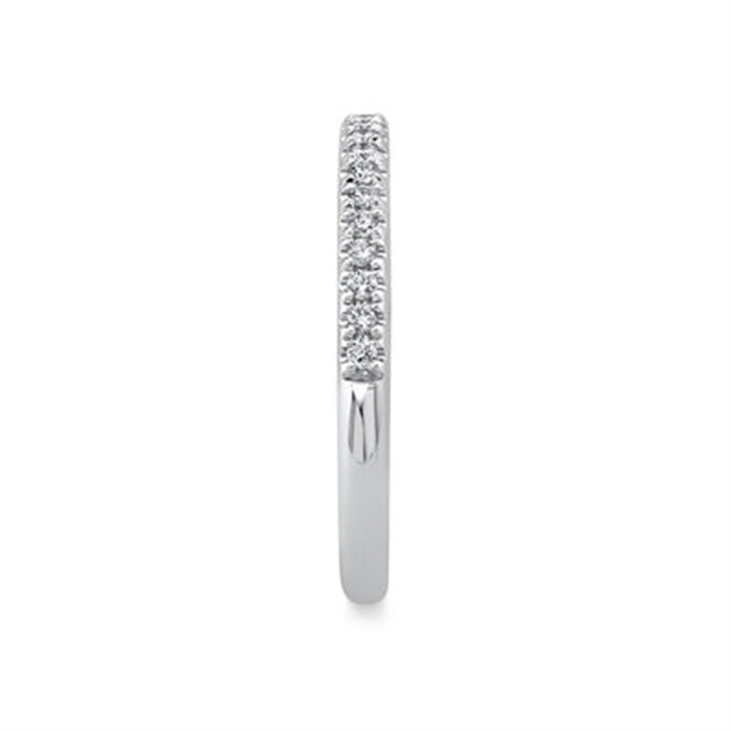 Elegant Diamond Bands 14K White Gold Stackable 0.18 Carats Diamond Stackable Band