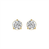 Classic & Contemporary 14K Yellow Gold Lab Grown 2.0 Carats Diamond Stud Earrings
