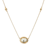 Elegant Diamond Necklaces 14K Yellow Gold 1.57 Carats Lab Grown Diamond Solitaire Station Necklace - 18 Inch