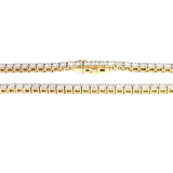 Elegant Diamond Necklaces 14K Yellow Gold 8.569 Carats Diamond Tennis Necklace - 16 Inch