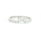 Elegant Diamond Bands 14K White Gold 0.27 Carats Diamond Ring