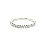 Elegant Diamond Bands 14K White Gold Anniversary 1/4 Carats Diamond Anniversary Band