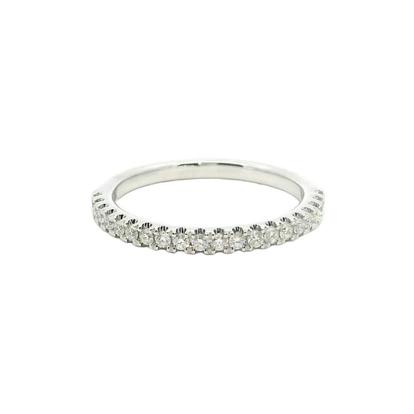 Elegant Diamond Bands 14K White Gold Anniversary 1/4 Carats Diamond Anniversary Band