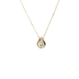 Elegant Diamond Necklaces 14K Yellow Gold 0.20 Carats Diamond Solitaire Necklace - 18 Inch