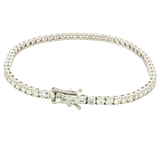 Sophisticated & Timeless Diamond Bracelets 18K White Gold 5.10 Carats Diamond Tennis Bracelet - 7 Inch