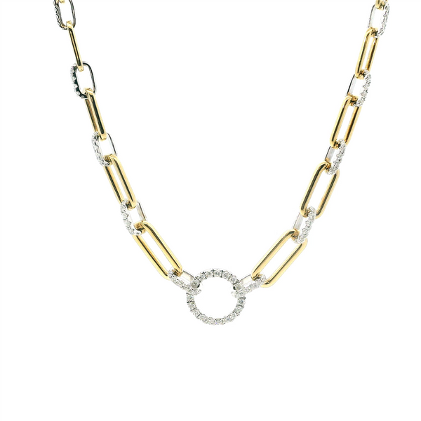 Elegant Diamond Necklaces 18K Gold Yellow 0.68 Carats Diamonds Drop Pendant Necklace - 18 Inch
