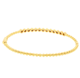 Sophisticated & Timeless Diamond Bracelets 18K Yellow Gold 0.61 Carats Diamond Beaded Bangle Bracelet - 7.5 Inch
