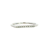 Elegant & Trendy 14K White Gold 0.06 Carats Diamond Ring