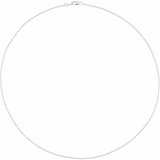 Elegant & Durable Designs 10K White Gold 1.3 MM Cable Chain - 18 Inch