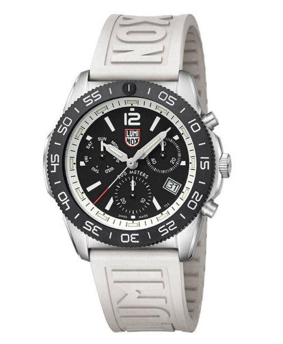White Stainless Steel Chronograph Watch